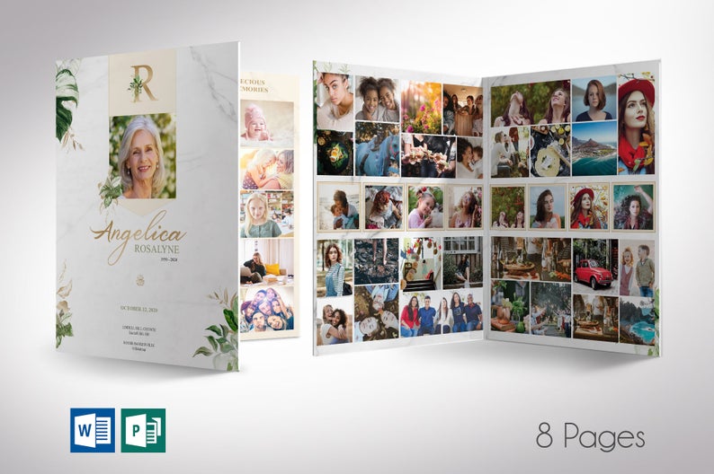 Tropica Funeral Large Template