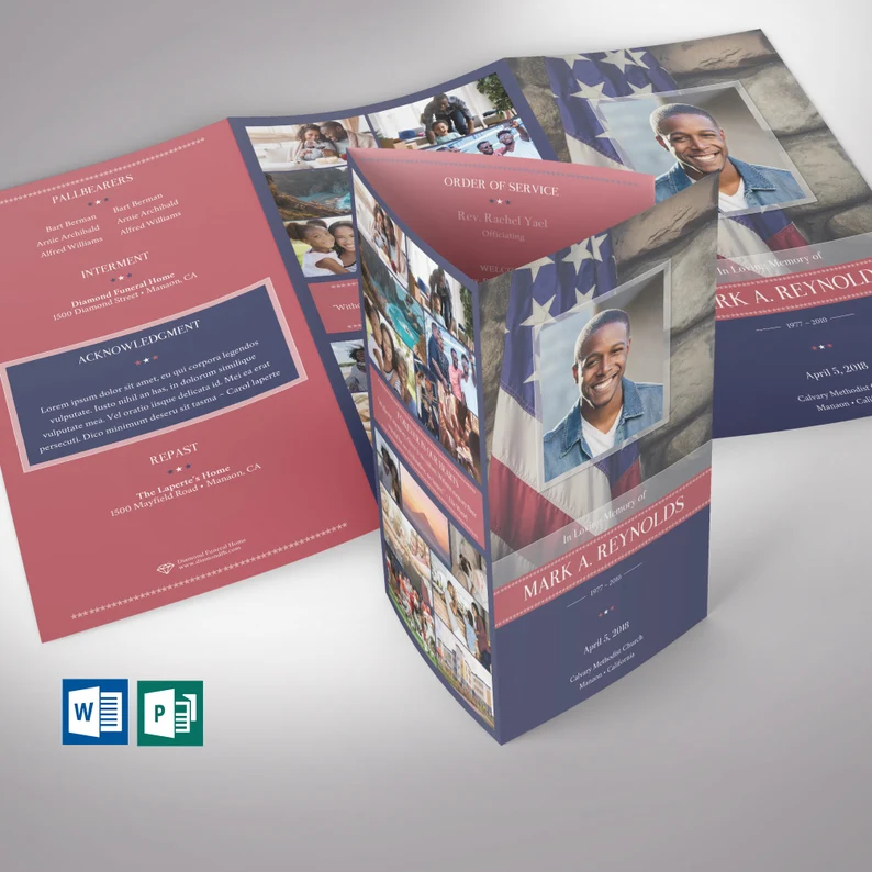 Military Legal Trifold Funeral