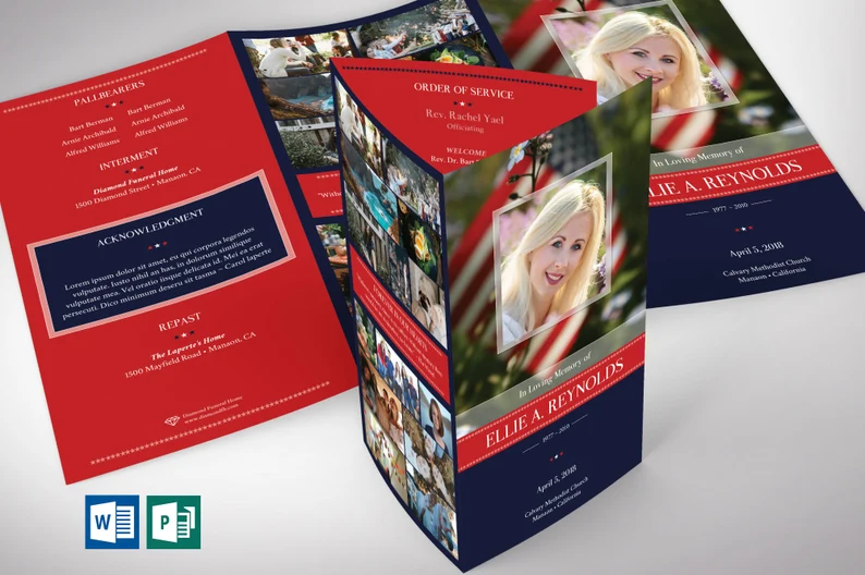 American Military Legal Trifold Funeral
