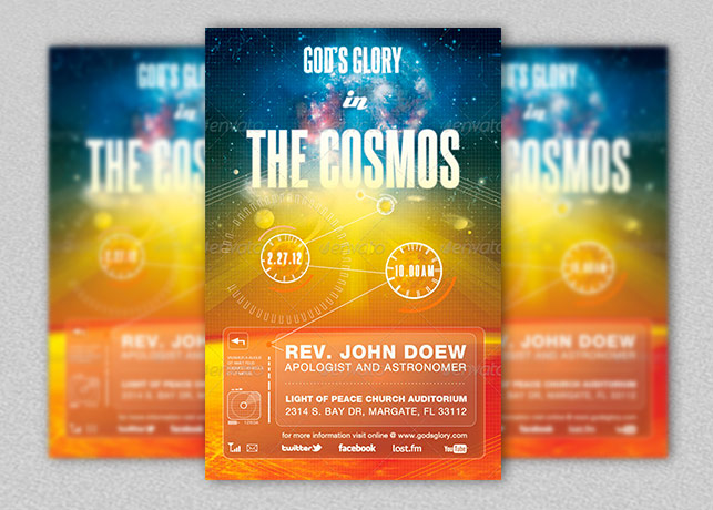 Gods Glory Flyer and CD Template