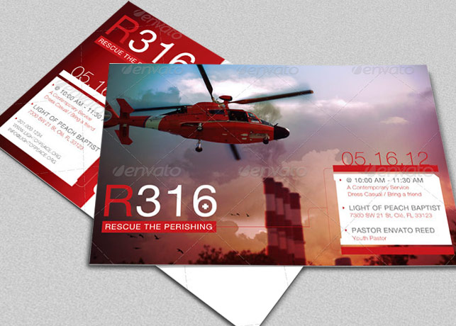 Rescue The Perishing Flyer and CD Template