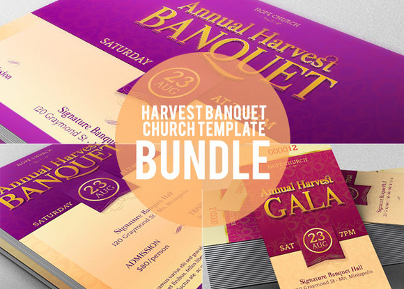 Harvest Banquet Template Bundle