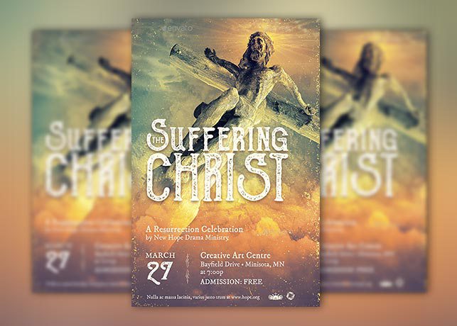 Suffering Christ Flyer and Poster Template