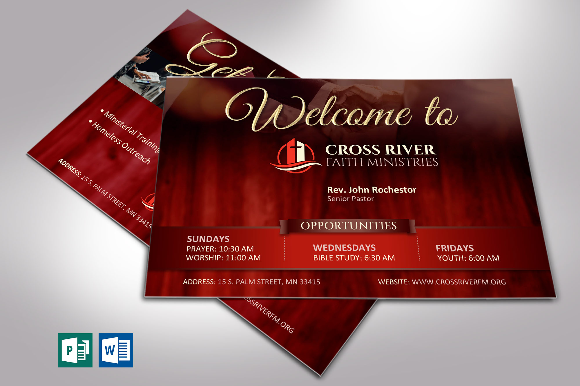 Welcome Card Word Publisher Template